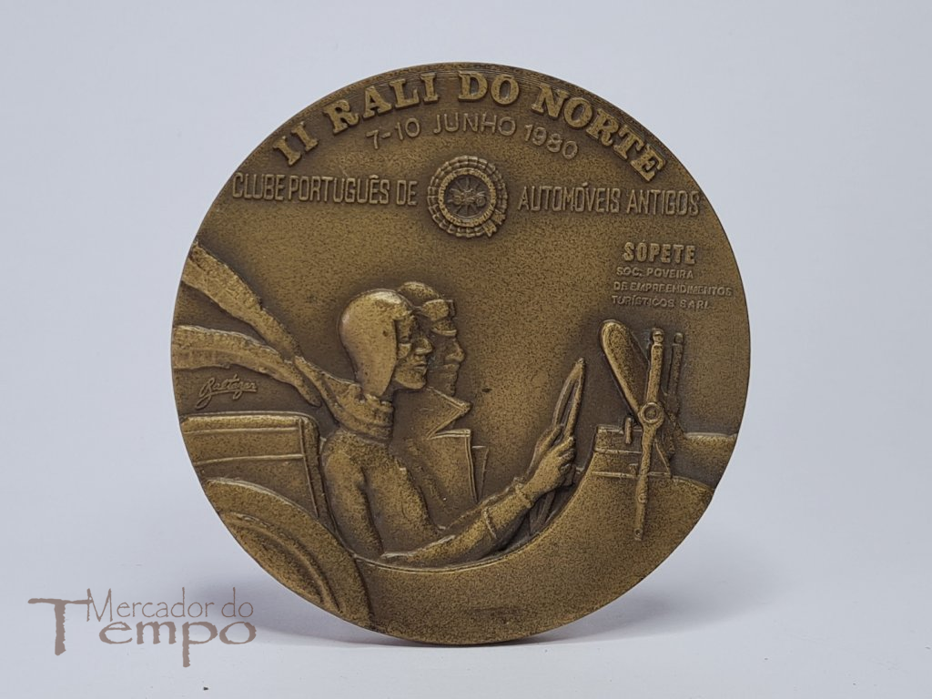 Medalha bronze II Rali do Norte de Automóveis antigos 1980