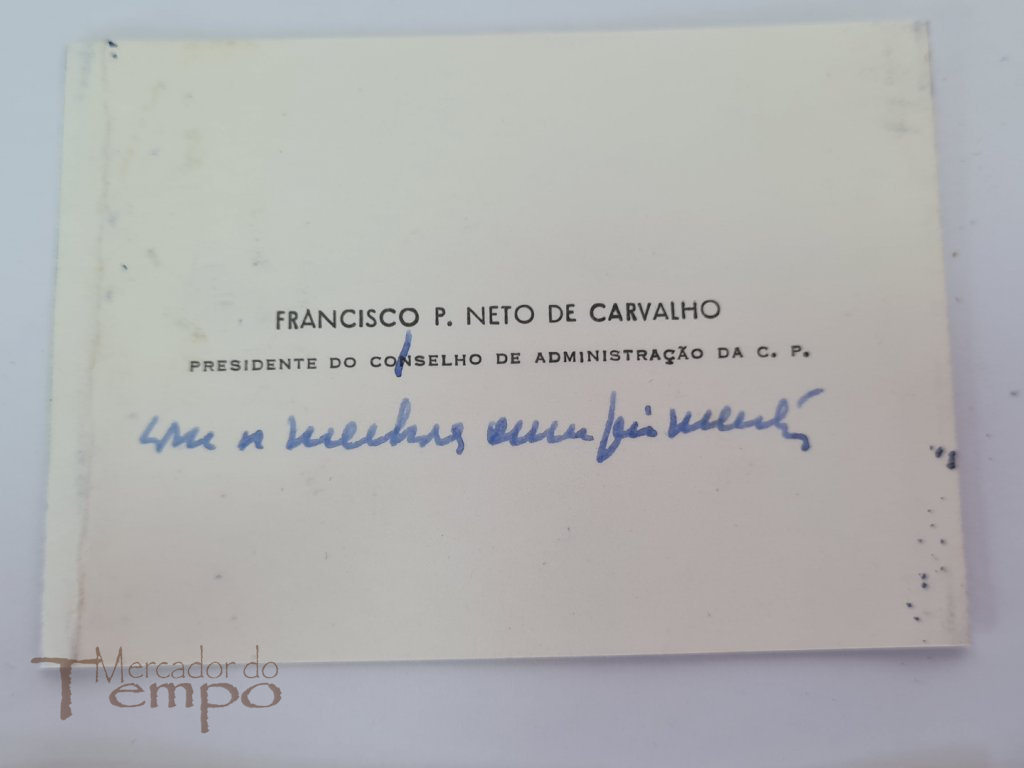 Conjunto 4 cartões pessoais Presidentes, Administradores Emp. Portuguesas