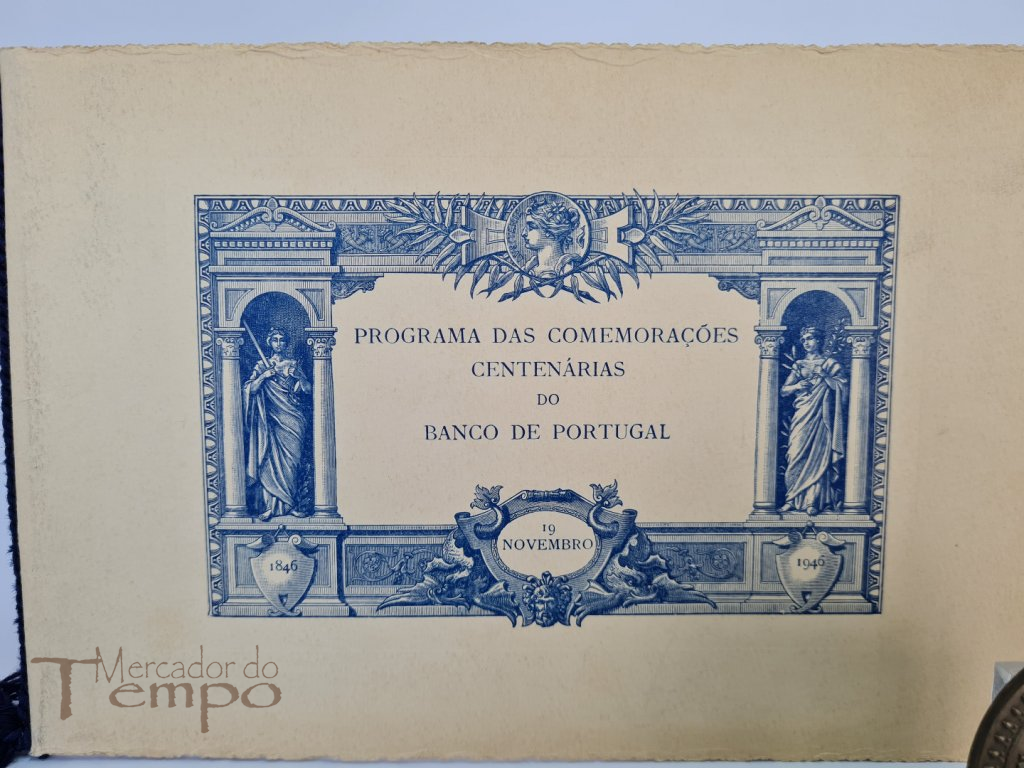 Programa Comemorações Centenárias Banco de Portugal e medalha em bronze 