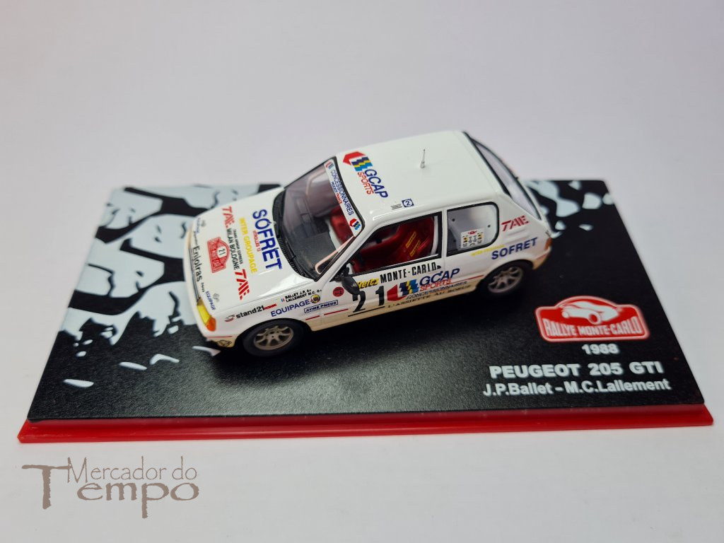 1/43 Altaya Rallye Monte-Carlo Peugeot 205 GTI 1988