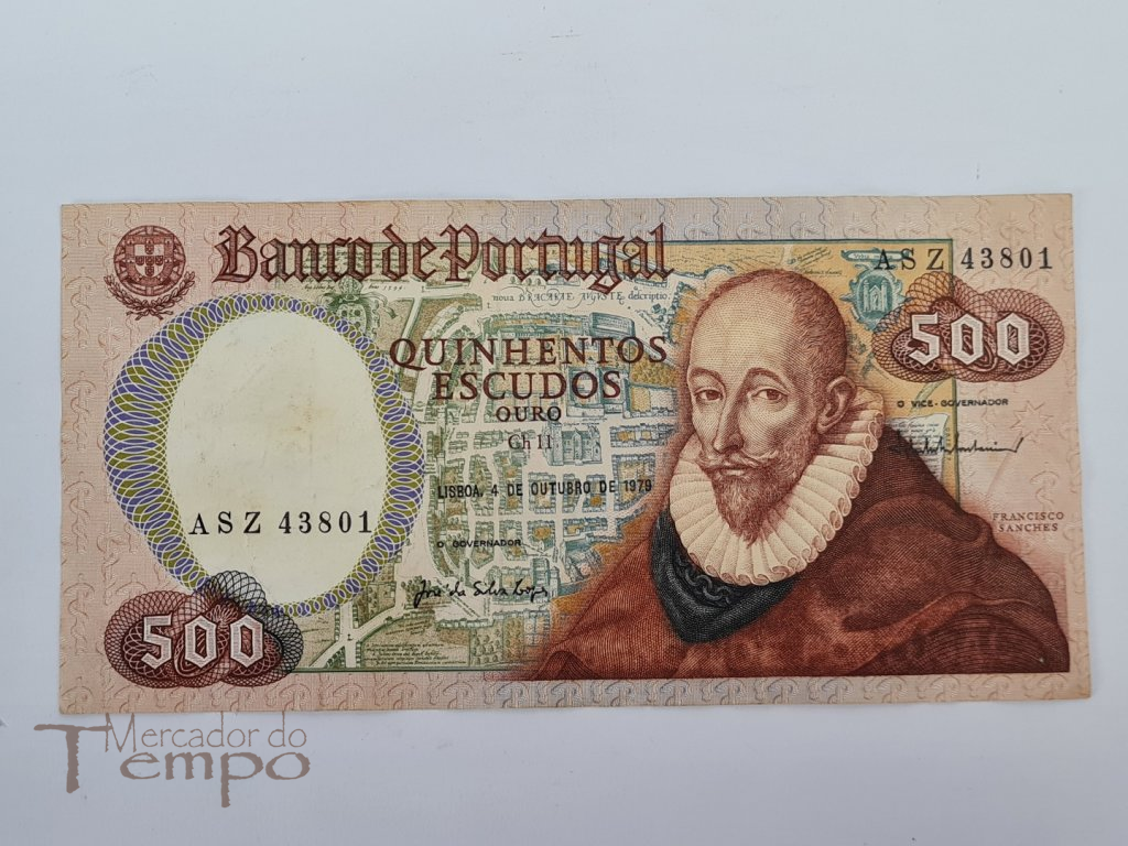 Portugal Nota de 500$00 de 1979