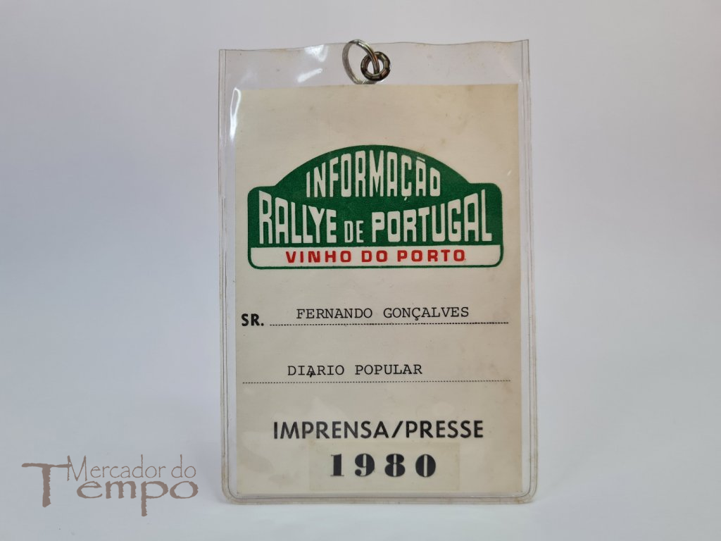 Rallye de Portugal 1980 - Cartão de Imprensa