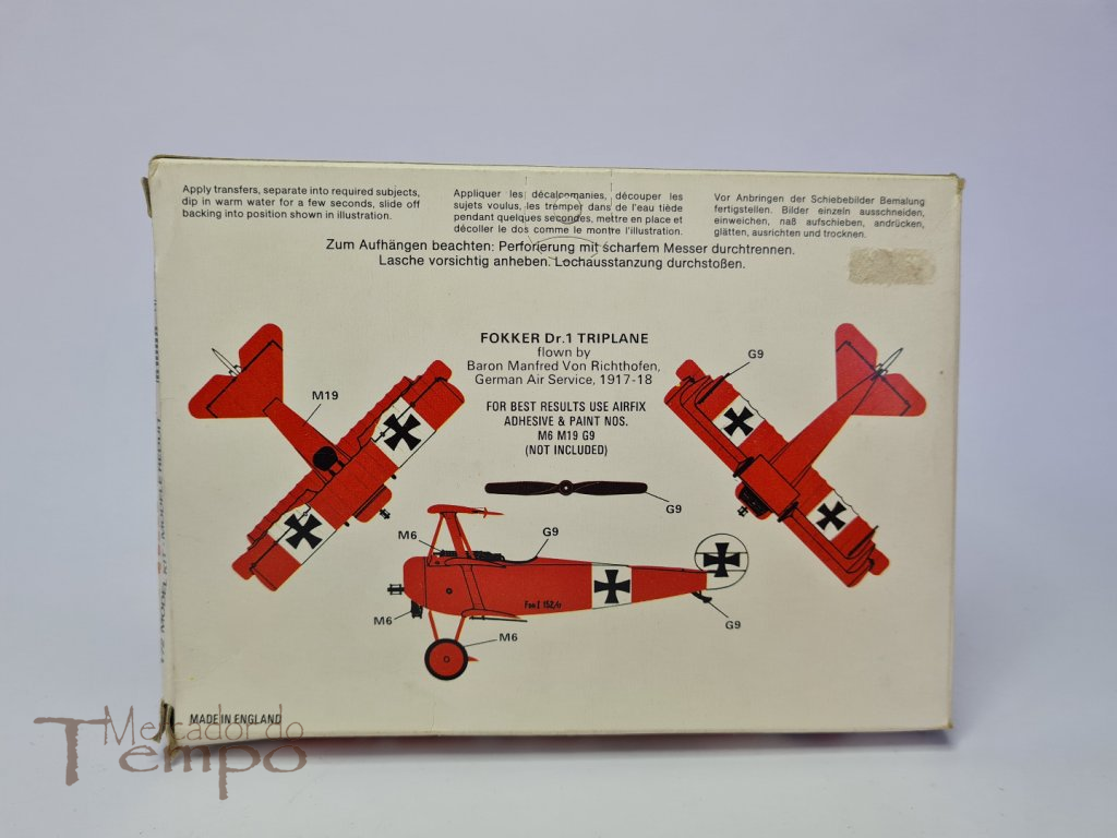 Kit Airfix 1/72 Fokker Dr.1 triplano, o “Barão Vermelho”