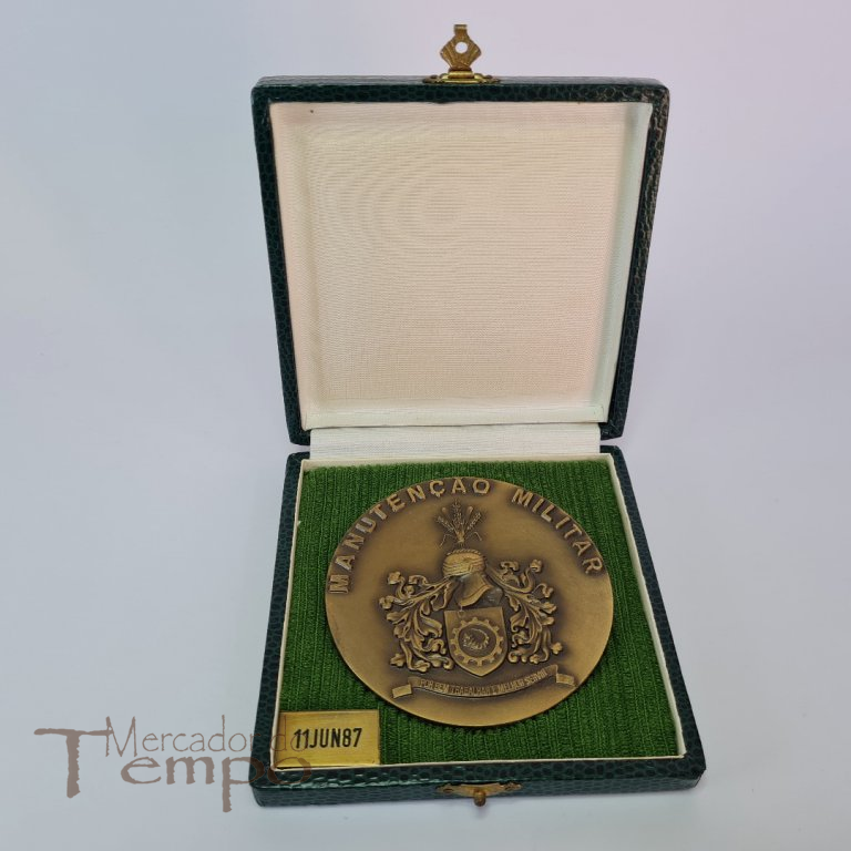 Medalha em bronze Manutenção Militar com caixa original