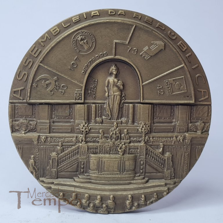 Medalha bronze Politica Eleições 1976 2ªs Eleições Democráticas