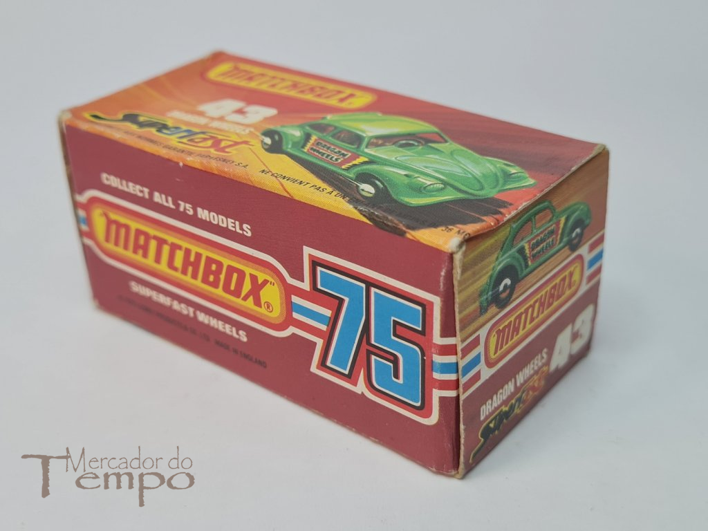 Miniatura Matchbox Dragon Wheels VW carocha #43 caixa original