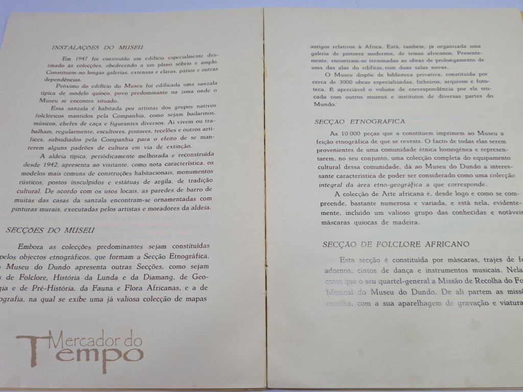 Breve Noticia sobre o Museu do Dundo, 1963