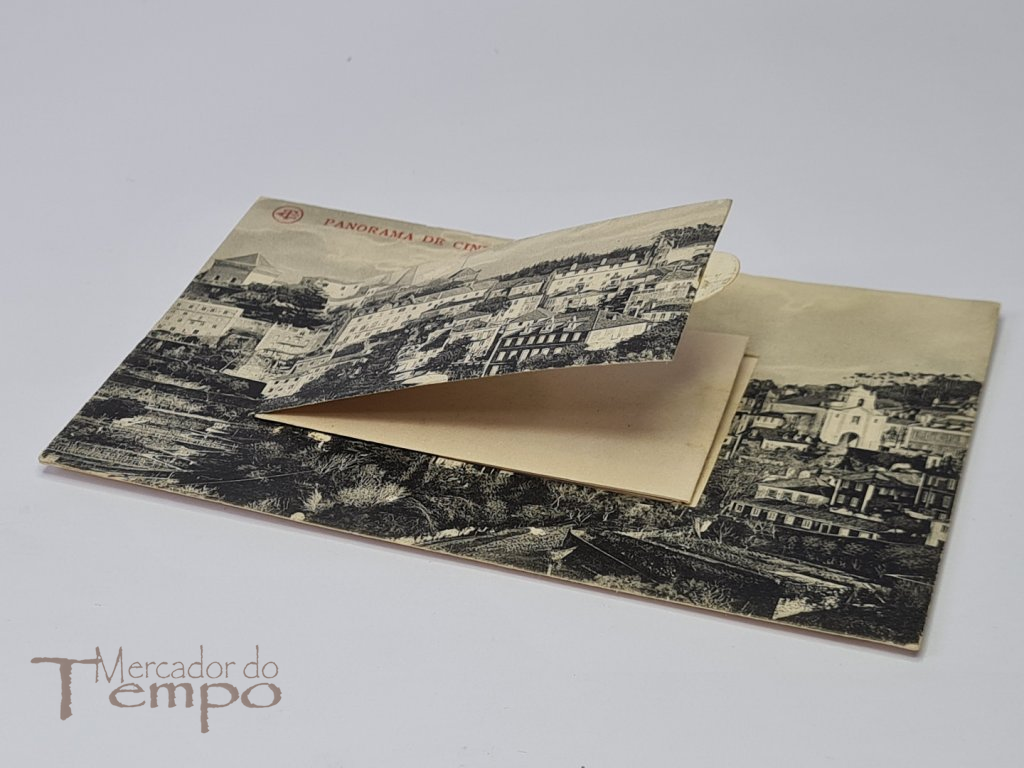 Postal – Panorama de Sintra. abertura central apresenta mais 12 imagens