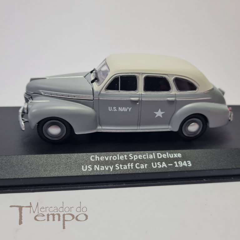 Miniatura 1/43 Militar Chevrolet Special Deluxe US Navy Staff Car USA 1942