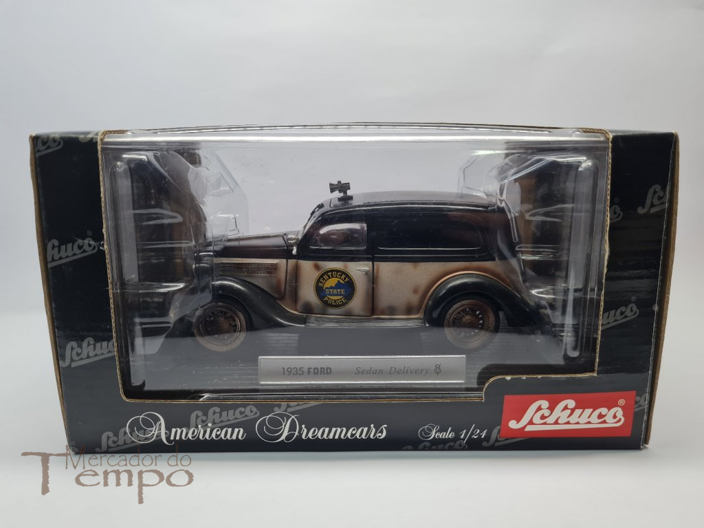 Miniatura 1/24 Schuco Ford Kentucky Police 1935 com caixa