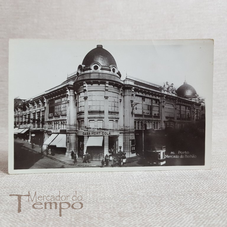 Postal do Mercado do Bolhão, Porto. 