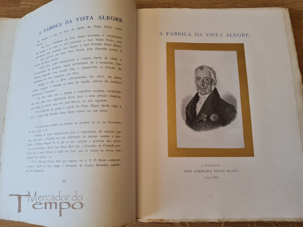 3 livros Centenário Fábrica da Vista Alegre (1824-1924) Ed.Esp.200 ex.