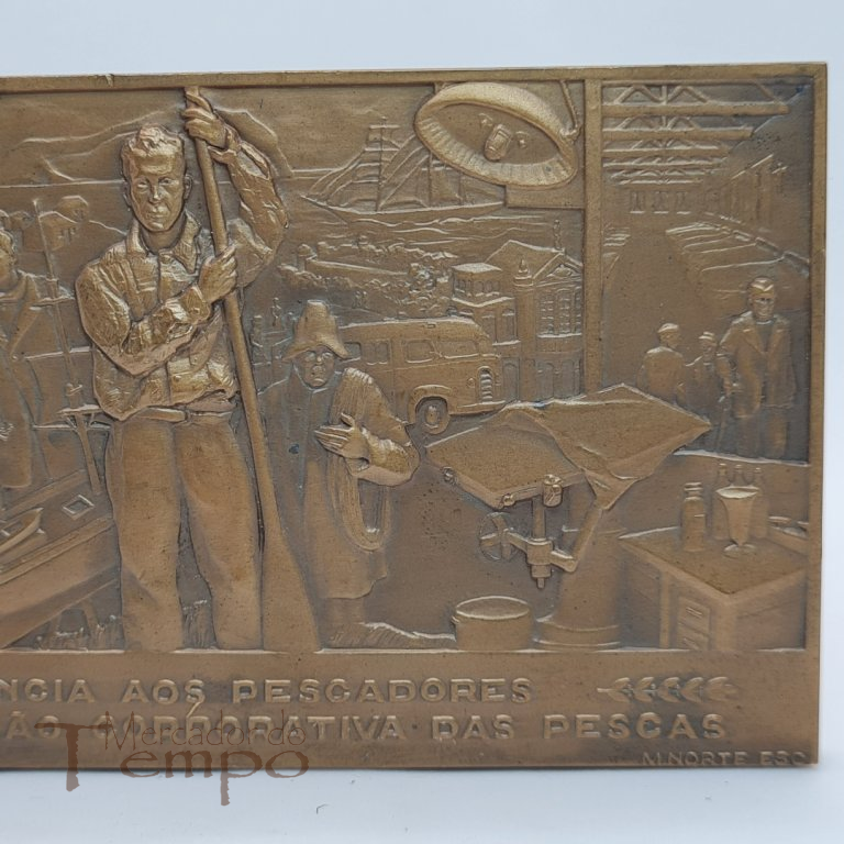 Medalha em bronze, Navio Gil Eanes, 1955. M.Norte