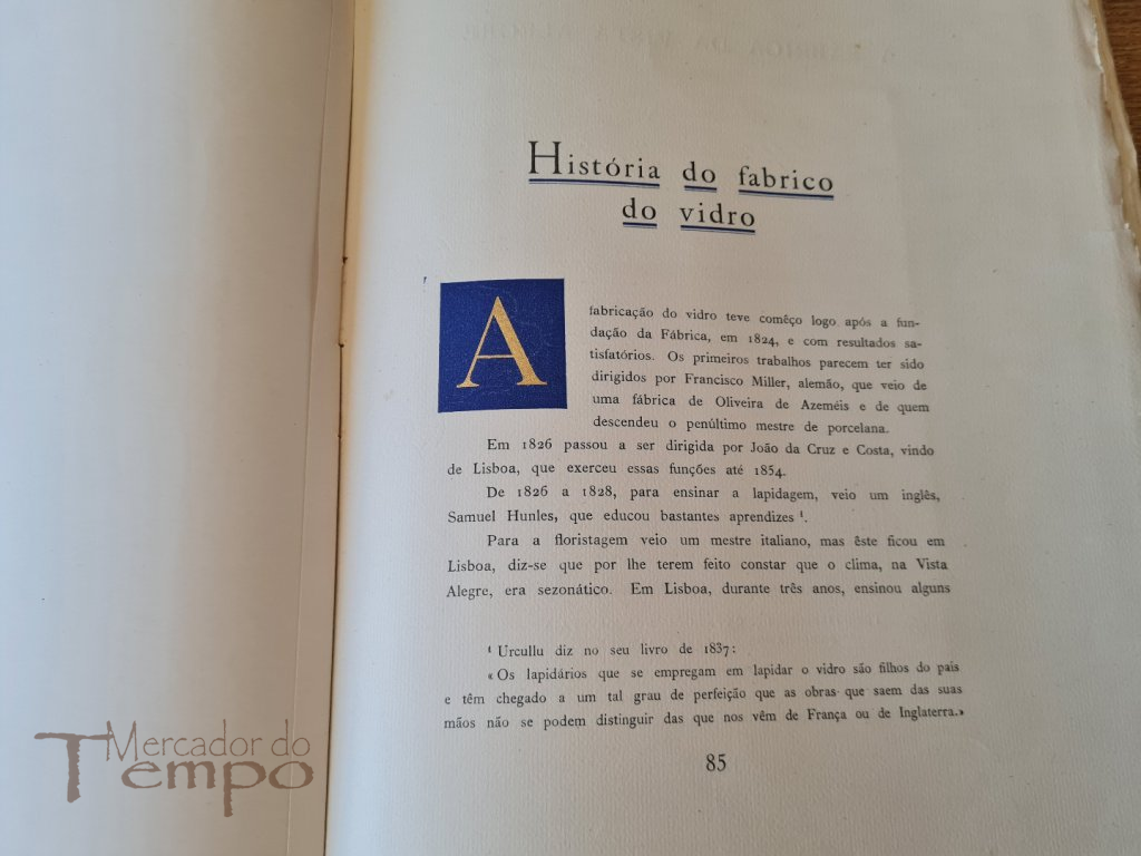3 livros Centenário Fábrica da Vista Alegre (1824-1924) Ed.Esp.200 ex.