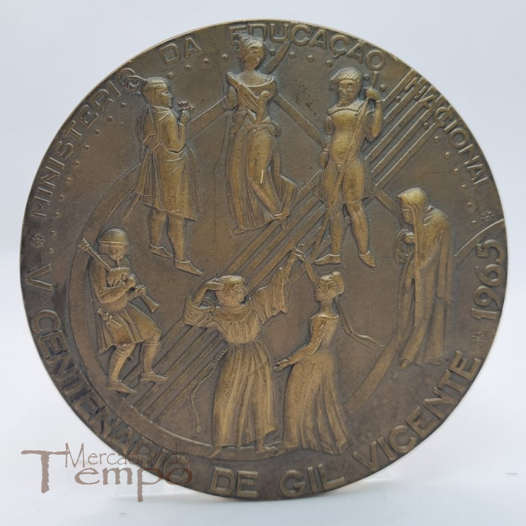 Medalha bronze V Centenário do Nascimento de Gil Vicente, 1965