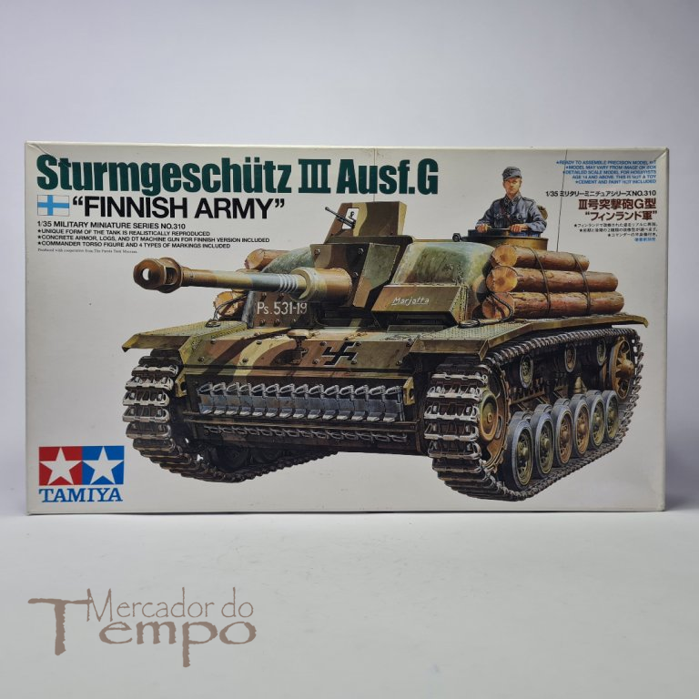 Kit Tamiya 1/35 Tanque Militar Finish Army Sturmgeschutz III Ausf.G