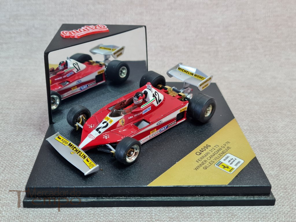 Miniatura 1/43 Quartzo Q4096 Ferrari 312 T3 Gilles Villeneuve 1978