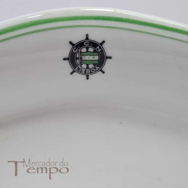 Covilhete porcelana Vista Alegre C.C.N. Companhia Colonia Navegação 1947-68