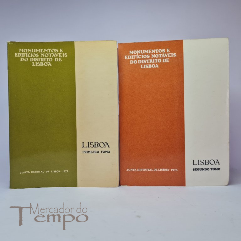 2 Volumes Monumentos e Edificios Notáveis do Distrito de Lisboa, 1973-1975