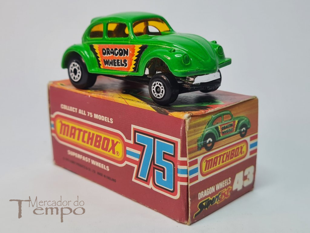 Miniatura Matchbox Dragon Wheels VW carocha #43 caixa original