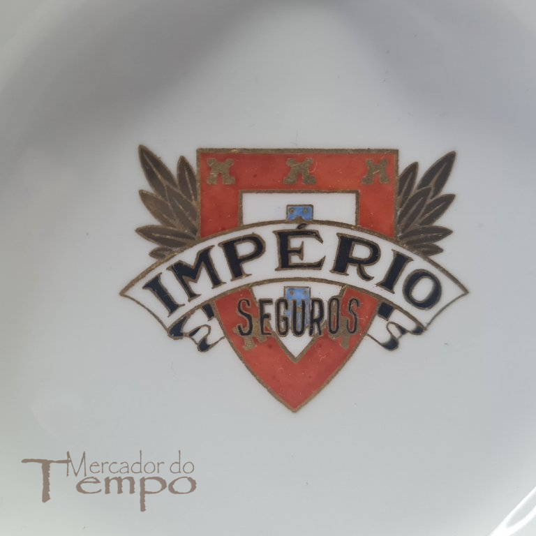 Cinzeiro Vista Alegre 1947-1968, publicidade Cª Seguros Império