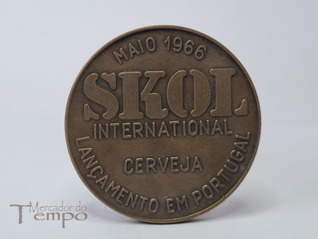 Medalha bronze lançamento Cerveja Skol em Portugal, 1966