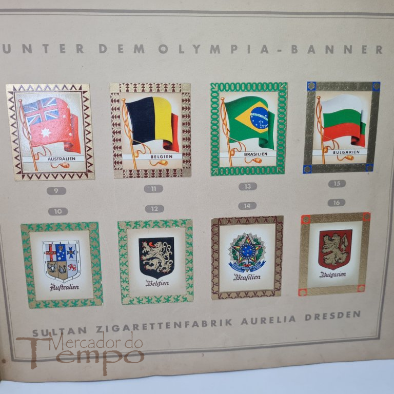 Invulgar Caderneta de cromos dos Jogos Olimpicos de 1936