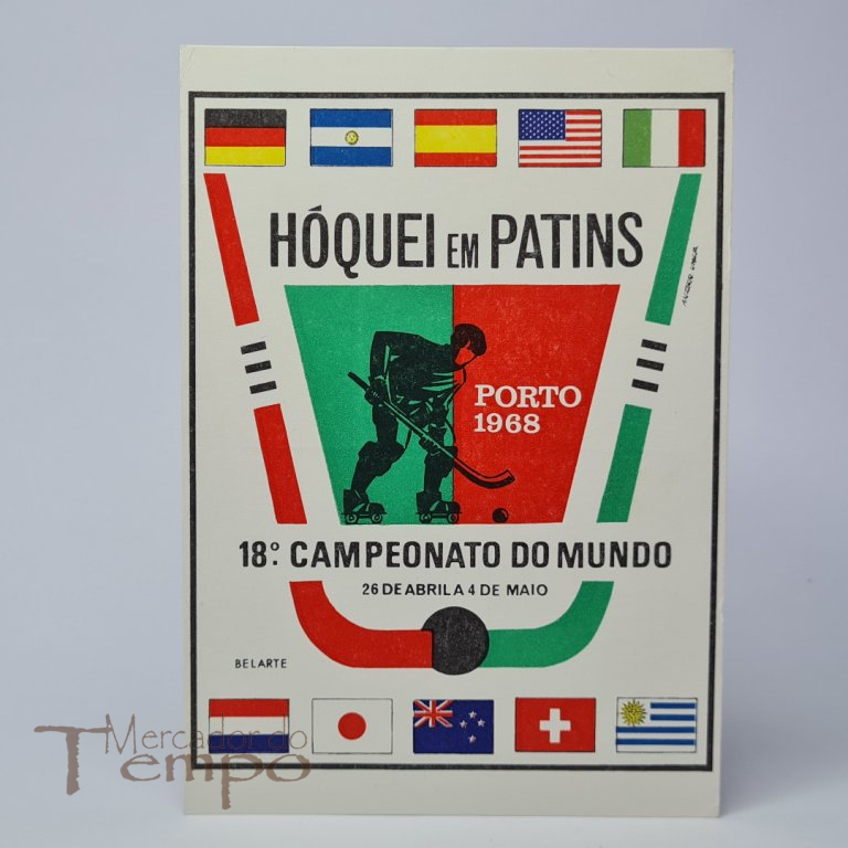 Postal 18º Campeonato do Mundo Hóquei em Patins Porto 1968