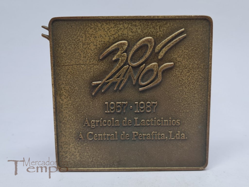 Medalha bronze Iogurtes Longa Vida - 30 anos 1987