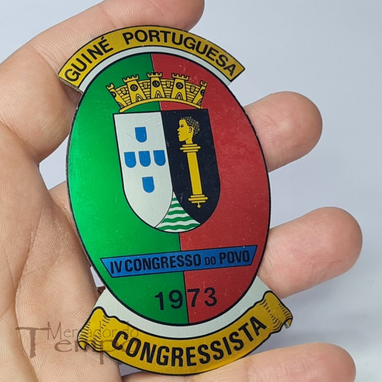 Crachá Guiné Portuguesa, IV Congresso do Povo, 1973. Congressista