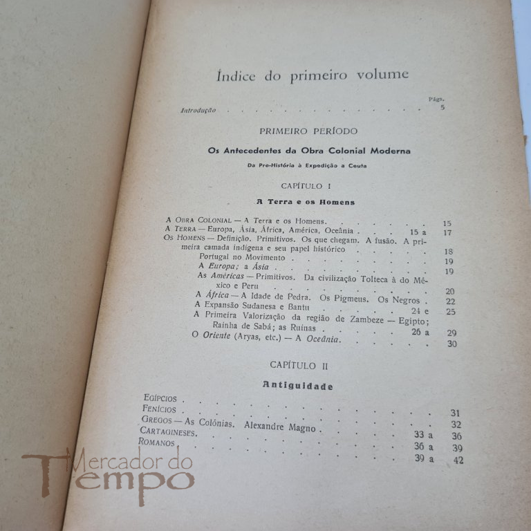 2 Volumes - História Colonial por Gaspar do Couto Ribeiro Villas 1937-38