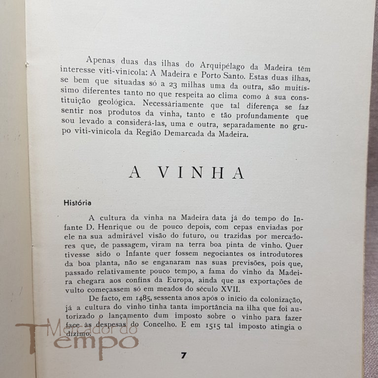 Subsidios para o estudo da Vinha e do Vinho na região da Madeira, 1953