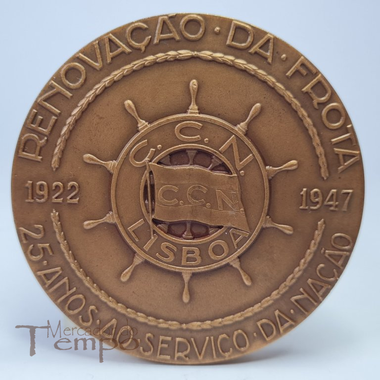Medalha bronze Companhia Colonial de Navegação, 25 anos 1922-1947, Pátria