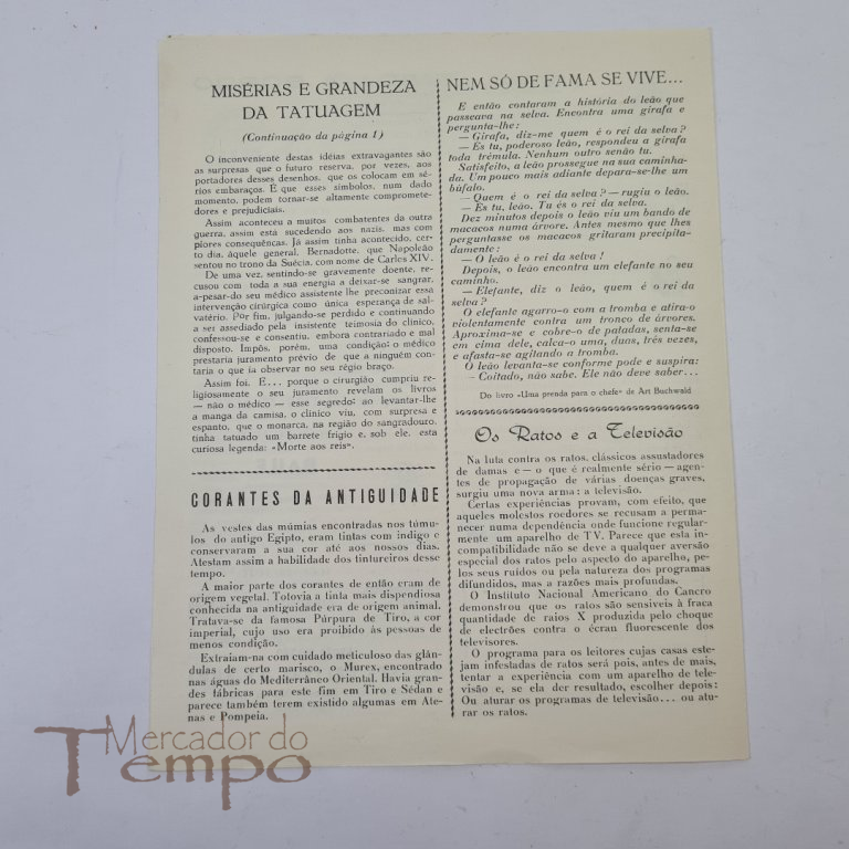 Ementa da Companhia Colonial de Navegação, Paquete Infante D.Henrique, 1963