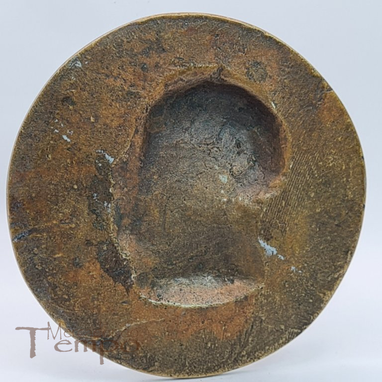 Grande Medalhão em bronze, Alexandre Herculano, 1897