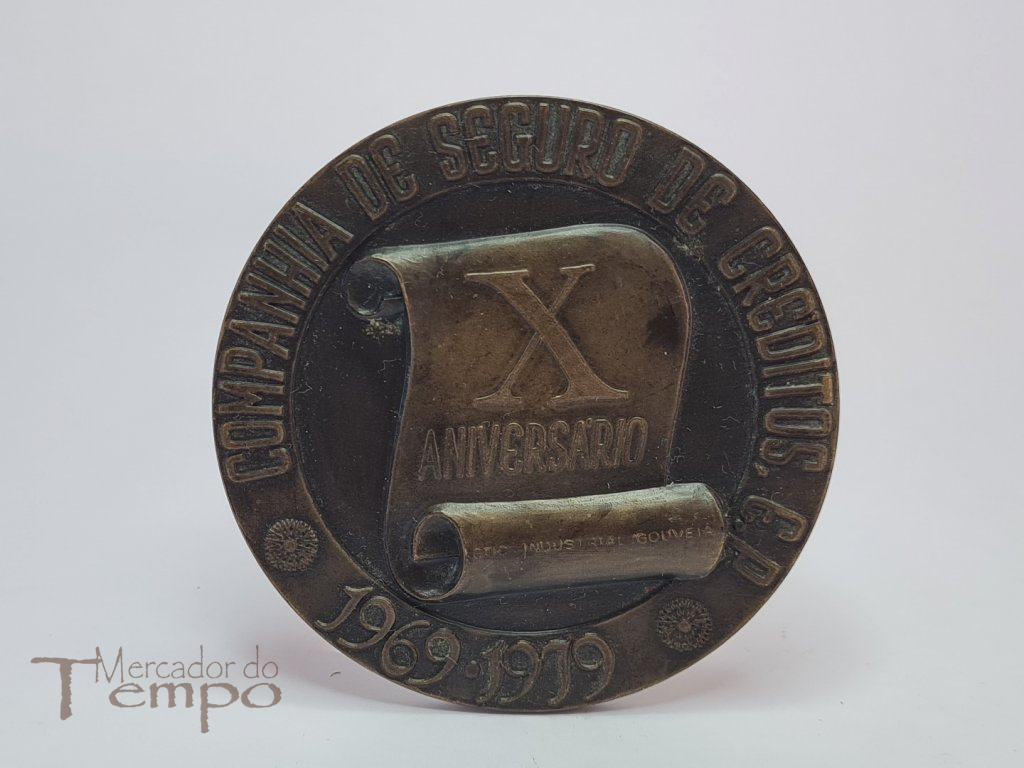 Medalha bronze COSEC Cª de Seguros de Creditos X Aniv. 1979