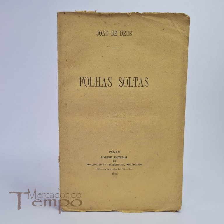João de Deus - Folhas soltas, 1876, 1ª edição