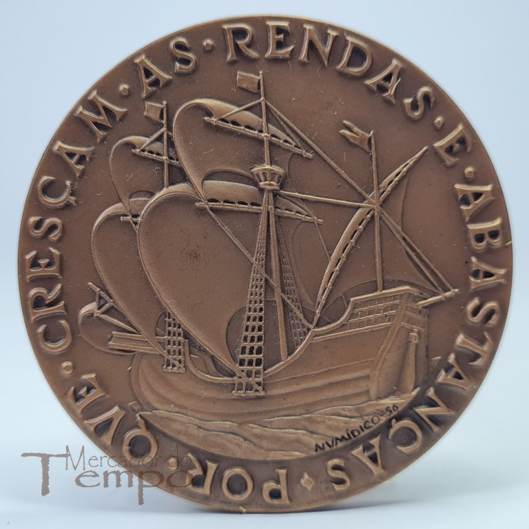 Medalha em bronze do Semi-Jubileu da Universidade Técnica de Lisboa, 1956
