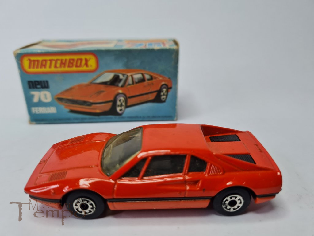 Miniatura Matchbox Ferrari #70 com caixa original