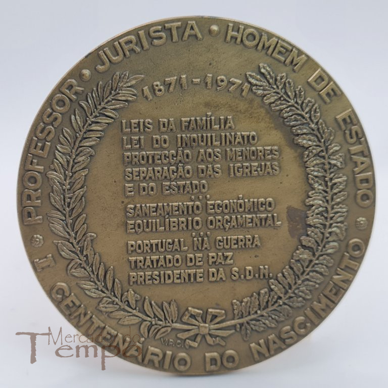 Medalha em bronze Afonso Costa , João da Silva 