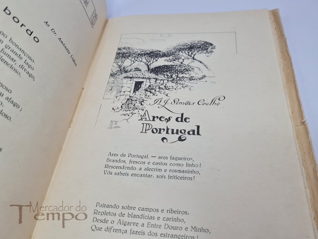 Alma Portuguesa Livro de Versos de Delfim Guimarães, 1927, autografado