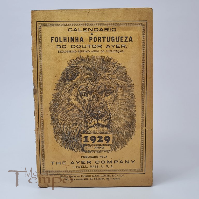 Calendário e Folhinha Portugueza do Doutor Ayer, 1929