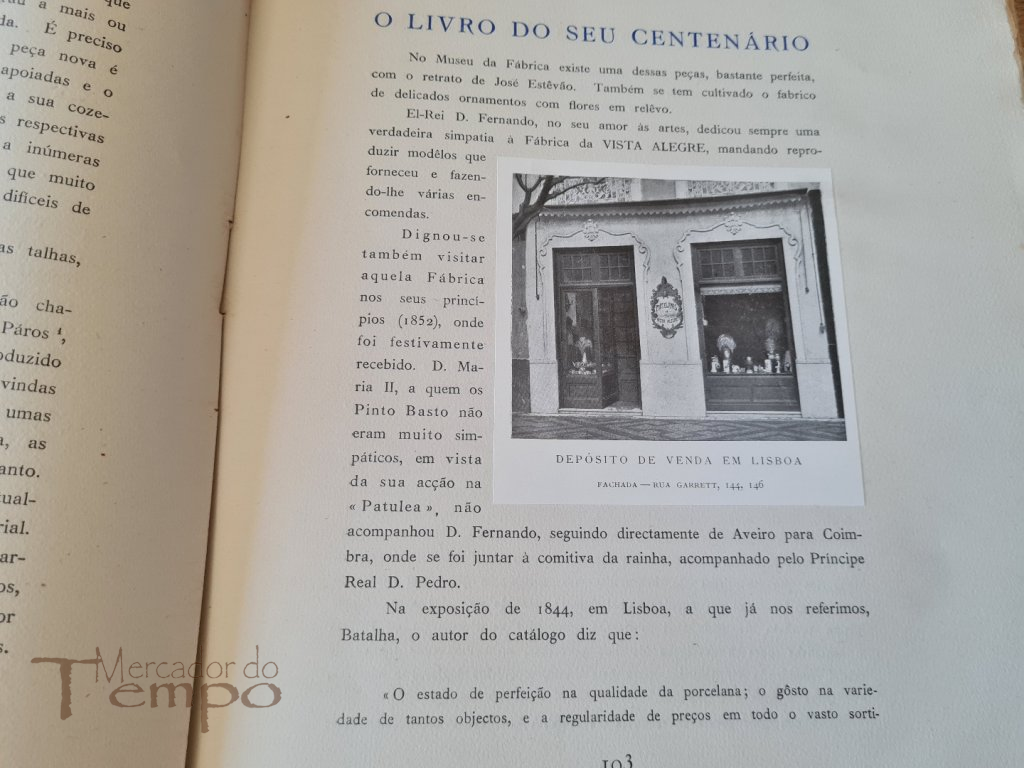 3 livros Centenário Fábrica da Vista Alegre (1824-1924) Ed.Esp.200 ex.