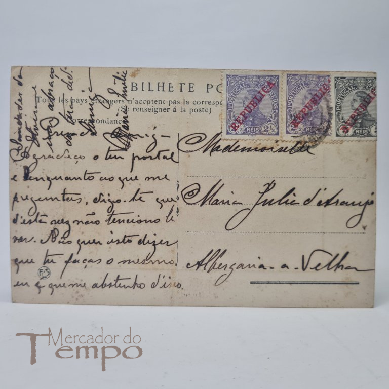 Postal Tauromáquico, Touradas Portuguezas – Cortezias, 1912