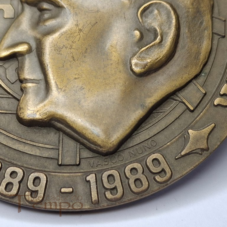 Medalha bronze Salazar - Centenário 1889-1989 
