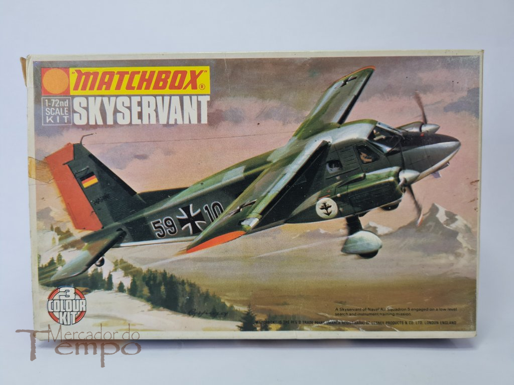 Kit antigo da Matchbox, escala 1/72 Avião Dornier Skyservant  PK-107
