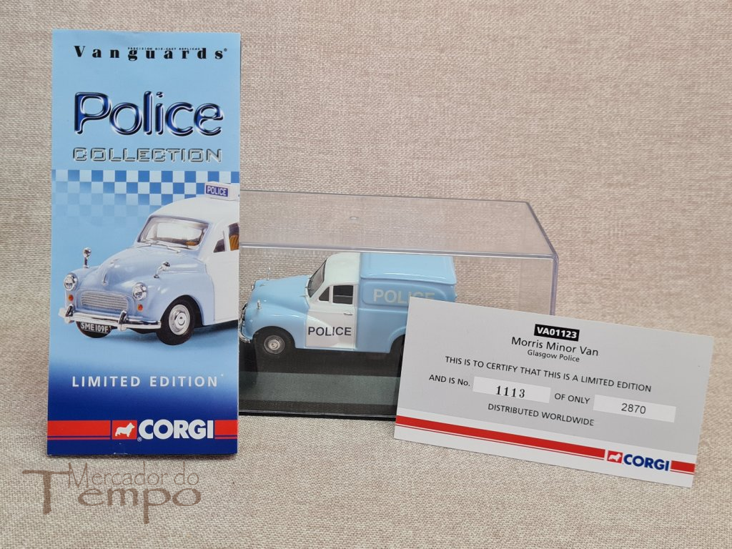 Miniatura 1/43 Corgi Vanguards Morris Minor Van Glasgow Police