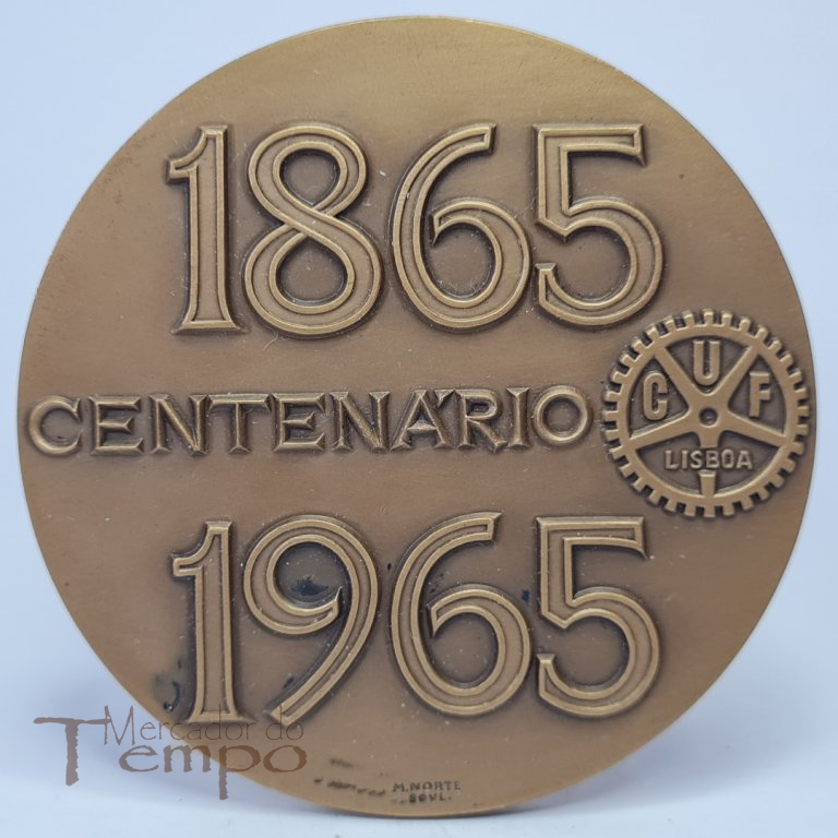 Medalha em bronze comemorativa do Centenário da CUF 1865-1965