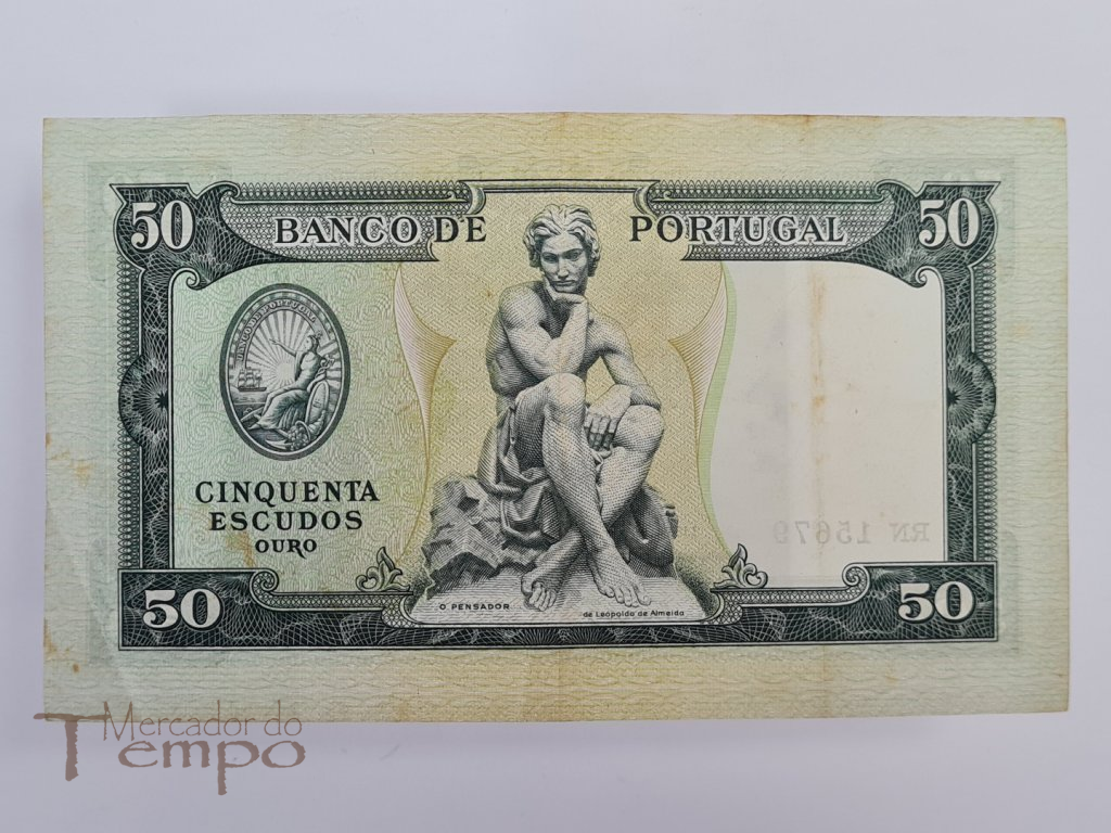 Portugal Nota 50$00 escudos 1953