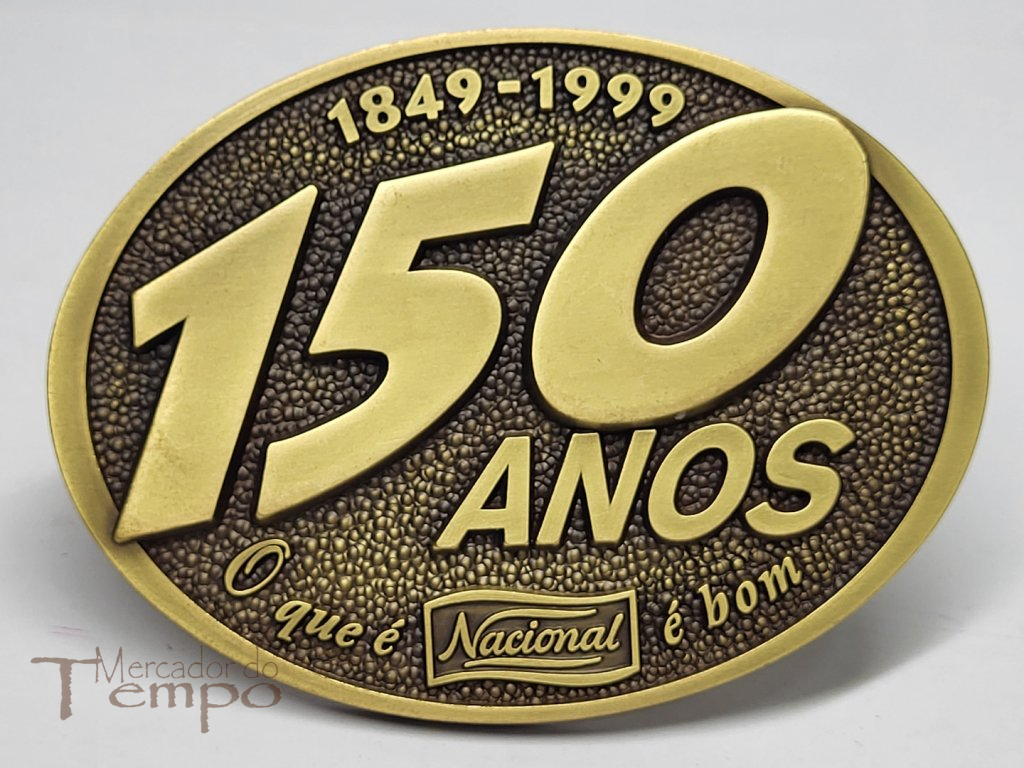 Medalha em bronze comemorativa dos 150 anos da Nacional, 1849 - 1999